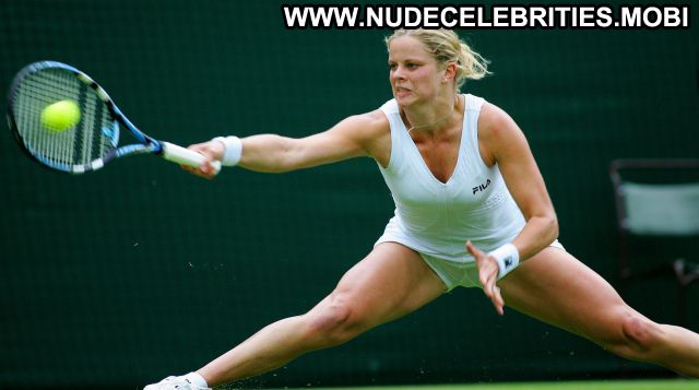 Kim Clijsters Tennis Uniform Panties Celebrity Showing Tits