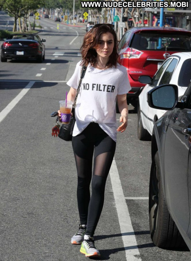 Lily Collins West Hollywood Posing Hot Beautiful Hollywood Celebrity