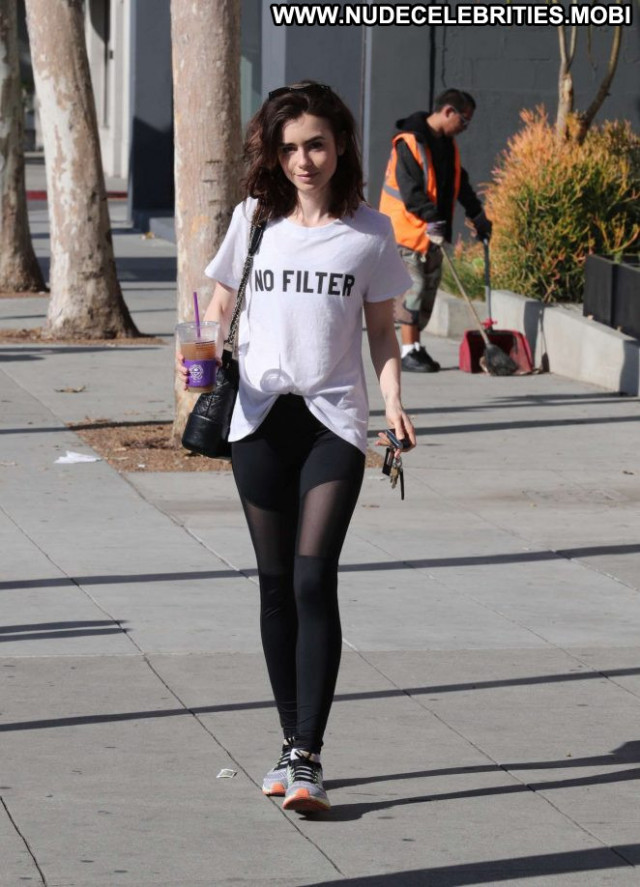 Lily Collins West Hollywood Posing Hot West Hollywood Babe Hollywood