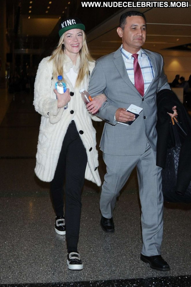 Jaime King Lax Airport Angel Beautiful Paparazzi Celebrity Lax