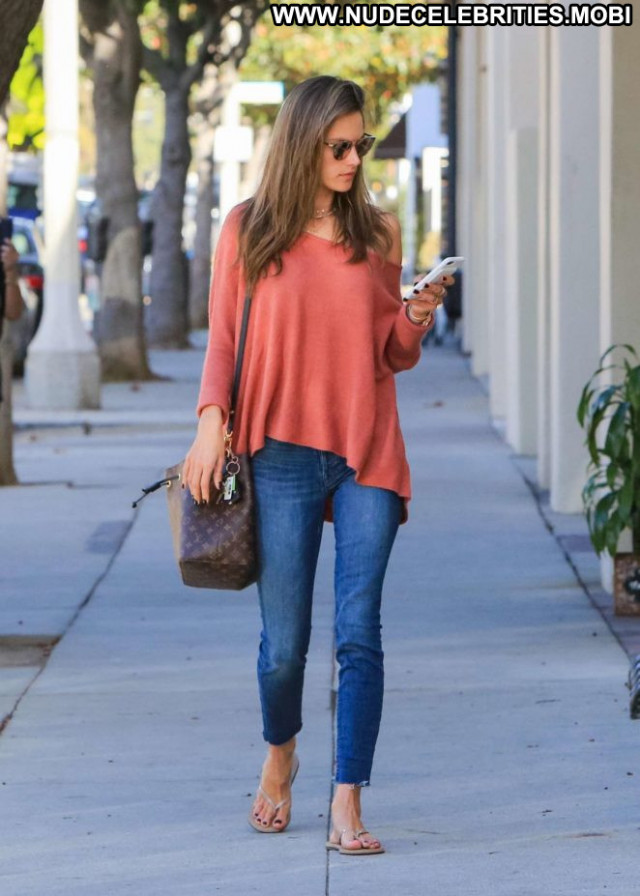 Alessandra Ambrosio No Source Paparazzi Jeans Babe Posing Hot