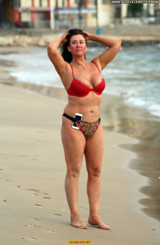 Lisa Appleton No Source Babe Nipple Slip Beach Celebrity Spa Spain