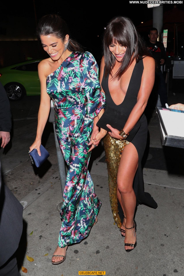 Lea Michele No Source Beautiful Celebrity Party Babe Nipple Slip