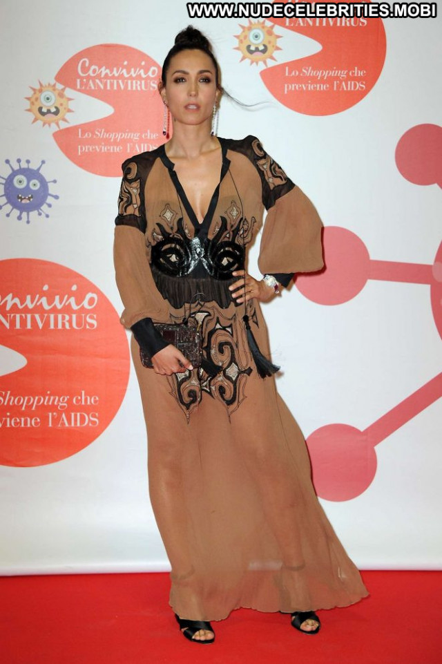 Caterina Balivo Red Carpet Car Posing Hot Celebrity Babe Paparazzi