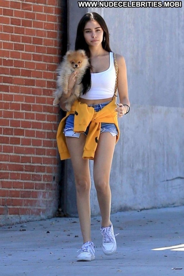 Madison Beer West Hollywood  Shorts West Hollywood Babe Denim Posing