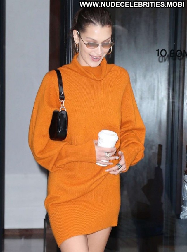 Bella Hadid New York Paparazzi New York Beautiful Celebrity Orange