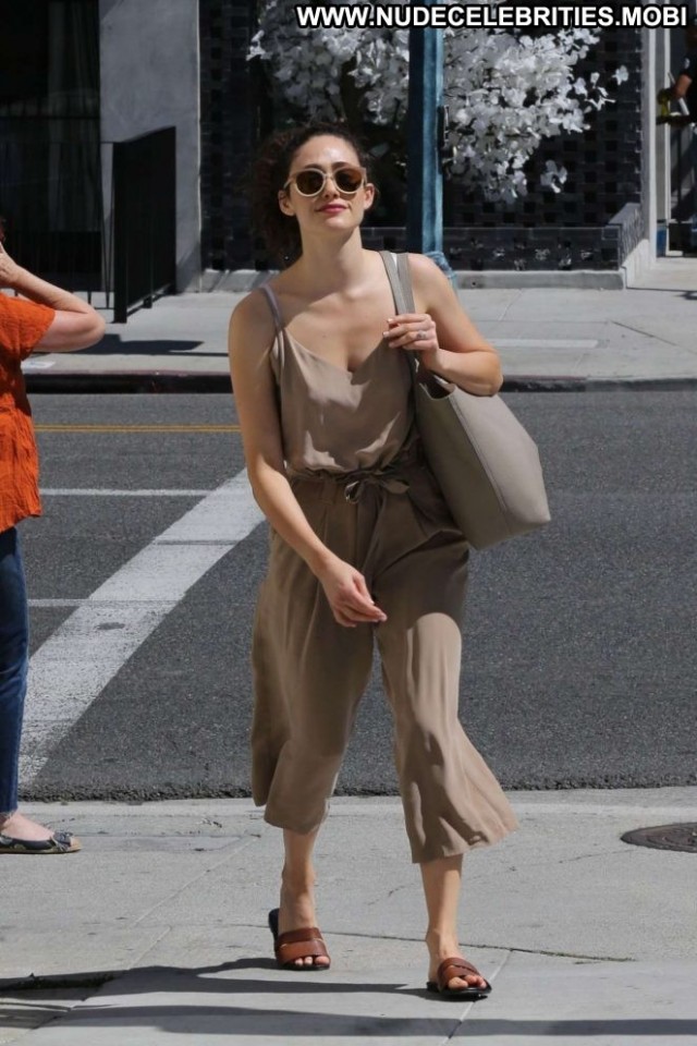 Emmy Rossum Beverly Hills Celebrity Posing Hot Paparazzi Beautiful