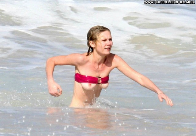 Kirsten Dunst Bikini Malfunction In St Posing Hot Celebrity