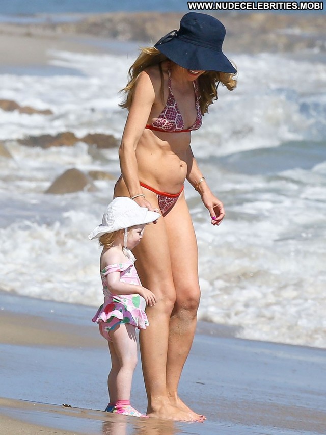 Rebecca Gayheart No Source Beautiful Posing Hot Beach Bikini High