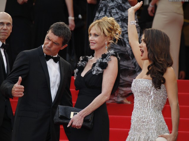 Salma Hayek Cannes Film Festival Babe Posing Hot Red Carpet High