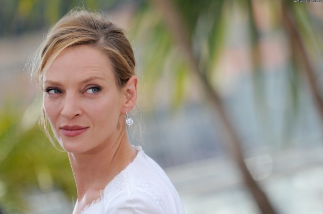 Uma Thurman Cannes Film Festival  Babe Celebrity Beautiful Posing Hot