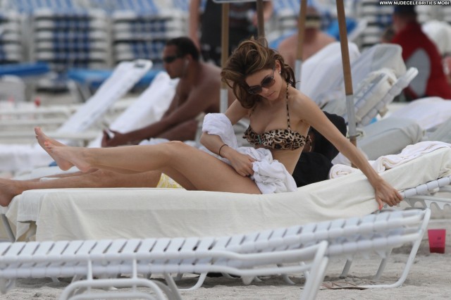 Maria Menounos Miami Beach Beach Celebrity High Resolution Bikini